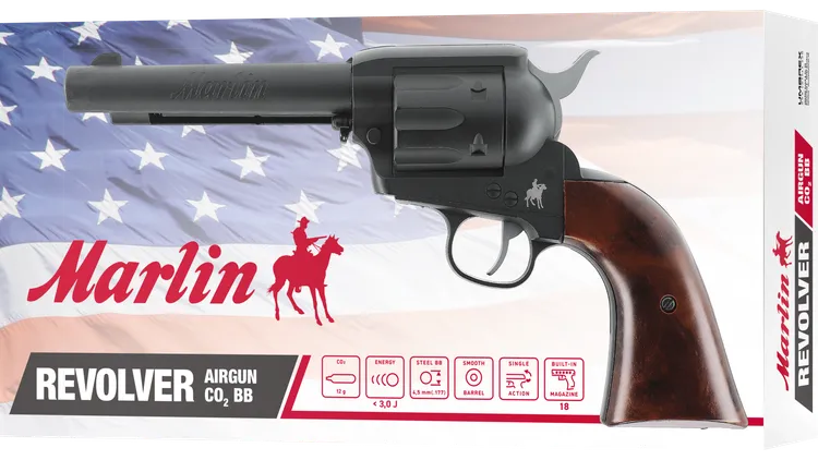 Въздушен револвер Marlin, кал.4.5mm, BB, CO₂, < 3.0 J - Image 2