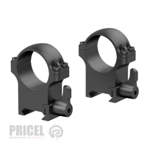 Стоманени Quick-release рингове с уивър 30мм -1.25in и среден профил